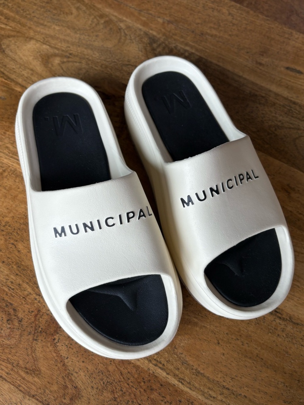 MUNICIPAL Platform Slide Sandals
